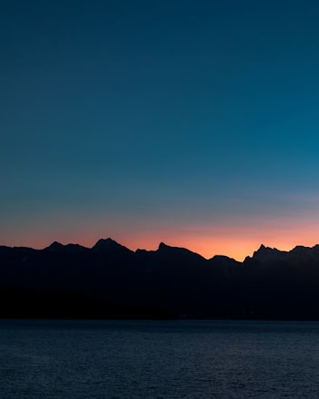 clear sky over calm body of water