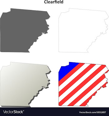 Clearfield Map Icon Set vector image