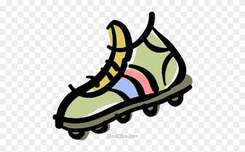 Cleat/shoe Royalty Free Vector Clip Art Illustration - Orange Crush Soccer
