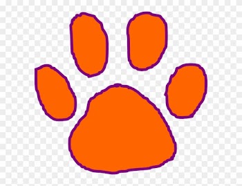 Clemson Tiger Paw Clip Art - Clemson Paw Clip Art