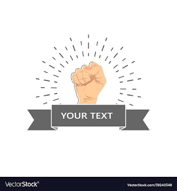 clenched fist design logo