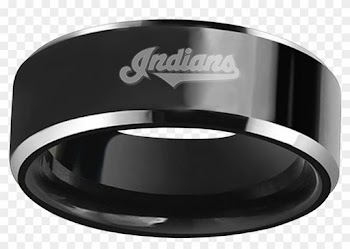 Cleveland Indians Black Tungsten Wedding Band - Philadelphia Eagles Wedding Band