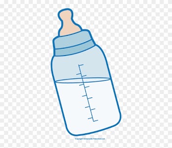 Click To Save Image - Baby Boy Bottle Clipart