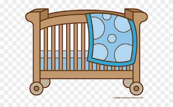 Click To Save Image - Baby Cot Clip Art