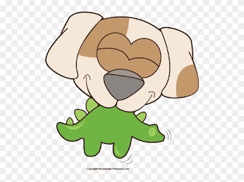 Click To Save Image - Dog Chewing Clipart