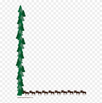 Click To Save Image - Moose Borders Clip Art