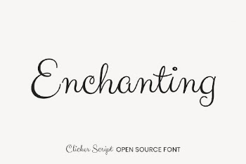 Clicker Script open source font | Free Font Add-on - rawpixel