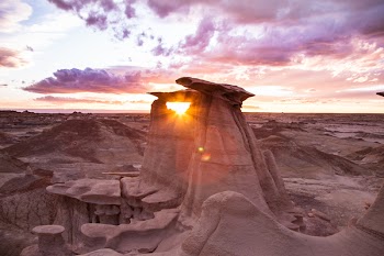 Cliff Landscape during Sunset
