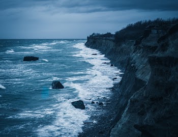Cliff Near Body of Water