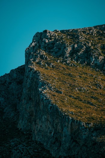 Cliff Under Blue Sky