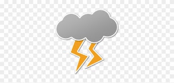 Clima Mendoza - Cloud With Lightning Png