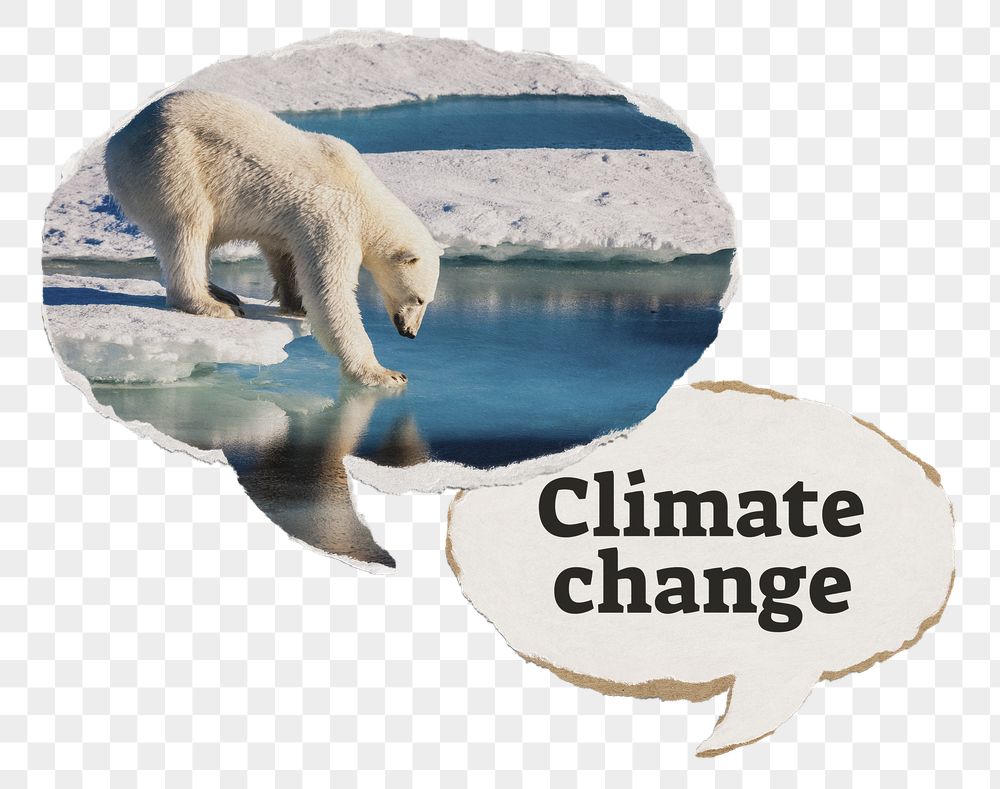Climate change png paper speech | Free PNG - rawpixel
