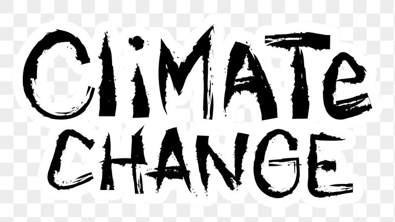 Climate change png word sticker | Free PNG - rawpixel