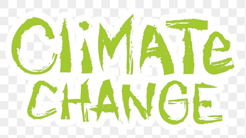 Climate change png word sticker | Free PNG - rawpixel