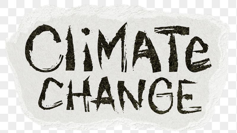 Climate change png word sticker, | Free PNG - rawpixel