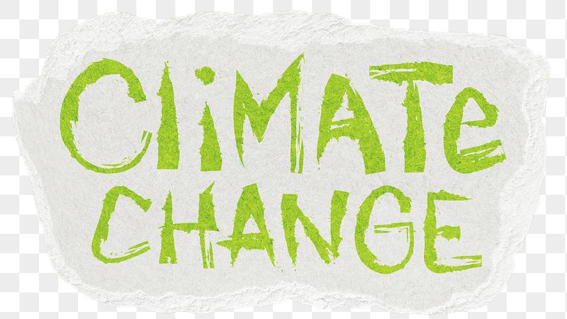 Climate change png word sticker, | Free PNG - rawpixel