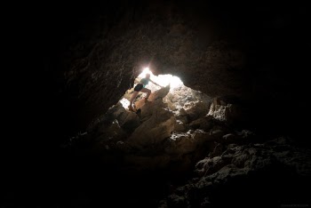 Climbing tough terrain to escape the darkness...