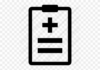Clinic History Medical Paper On Clipboard - Medical Writing Icon Png