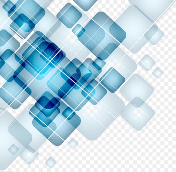 Clip art - 3D sci-fi blue square 