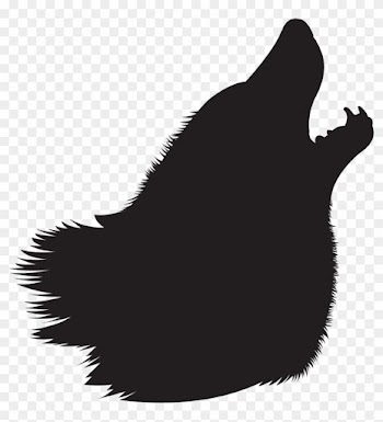 Clip Art Animals Four Legged Mammals Howling Wolf Silhouette - Punxsutawney Phil