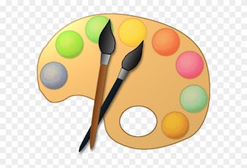 Clip Art Artist Paint Palette Clipart Kid - Custom Paint Easel Throw Blanket