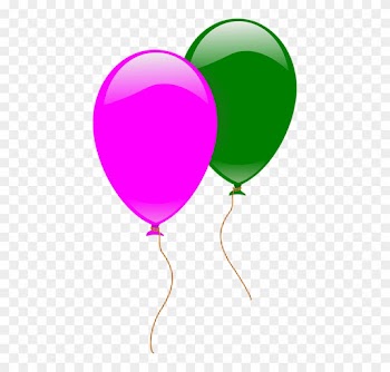 Clip Art Balloons 16, Buy Clip Art - Ballon Vert Et Rose