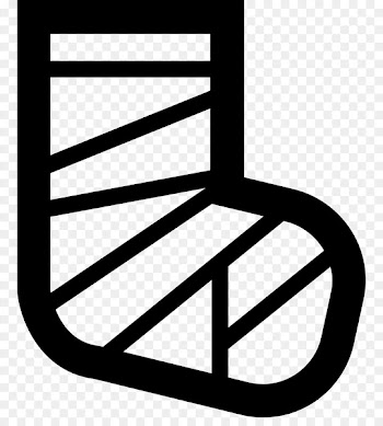 Clip art Bandage Computer Icons Bone fracture Foot - bandage streamer 