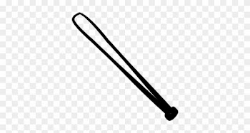 Clip Art Baseball Bat Clipart - Baseball Bat Icon Black And White