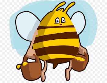 Clip art Bee Cartoon Illustration Vector graphics - grave watercolor 