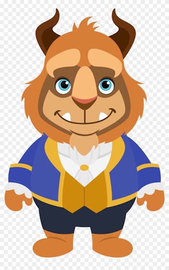 Clip Art - Bela E A Fera Desenho