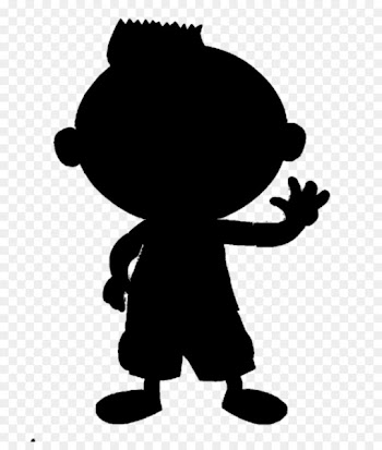 Clip art Black Silhouette Human behavior Cartoon -  