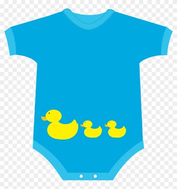 Clip Art - Blue Baby Onesie Clipart
