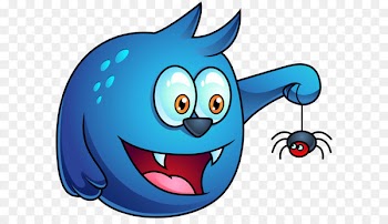 Clip art - Blue Halloween Monster PNG Clipart Image 