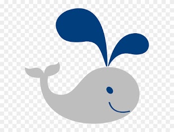 Clip Art - Blue Whale For Baby Shower