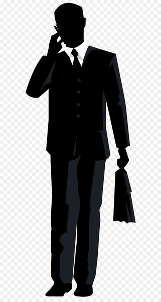 Clip art - Businessman Silhouette PNG Transparent Clip Art Image 