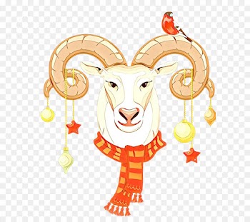 clip art cartoon aries goats horn