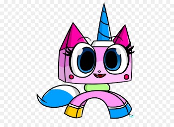 Clip art Cartoon Line Pink M - unikitty streamer 