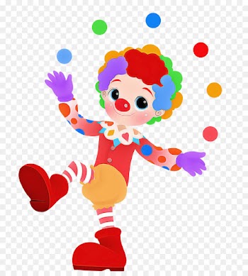 clip art cartoon performing arts celebrating clown