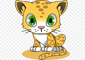 clip art cartoon small to medium-sized cats yellow whiskers