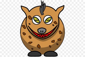 clip art cartoon snout hyena smile