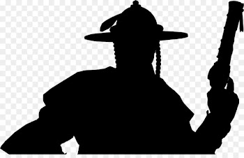 Clip art Character Silhouette Line Headgear -  