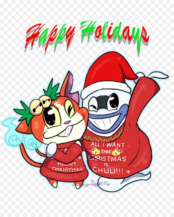 Clip Art Christmas Yo-Kai Watch Illustration Image - cardigan badge 