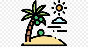 Clip art Coconut Beach Hotel Room - coconut 