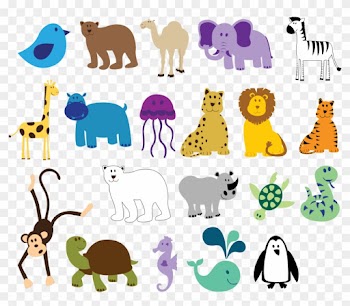 » Clip Art » Colorful Animals 815 X 315 Vfx - Animals Noahs Ark Wall Tapestry