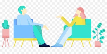 clip art conversation line sitting sharing