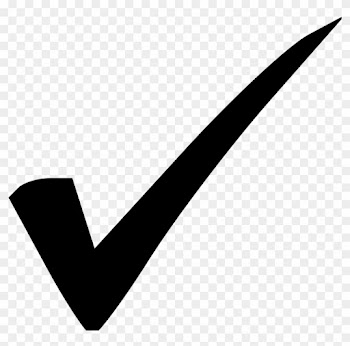 Clip Art Crucifix - Check Mark White Background