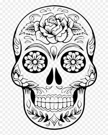 Clip Art Details - Sugar Skull Drawing