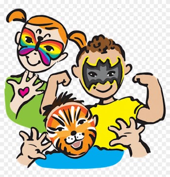 Clip Art - Face Painting Business Cards