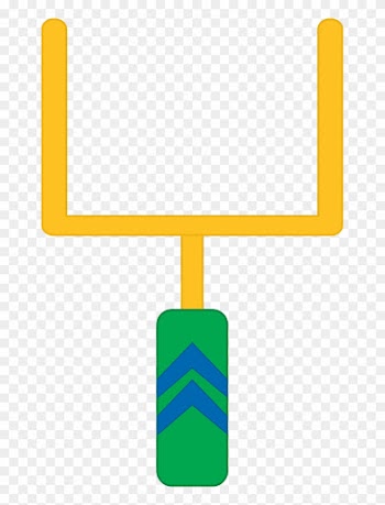 Clip Art Football Field - Football Goal Post Clipart