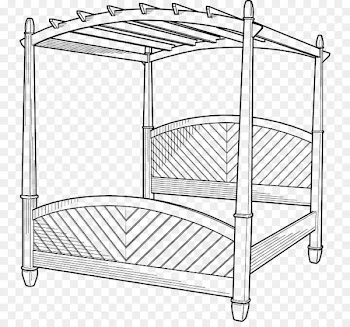 Clip art Four-poster bed Vector graphics Openclipart - bed 